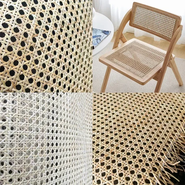 20-70CM Long 40-55CM Wide Natural Cane Webbing Real Indonesia Rattan Roll  Wall Decor Furniture